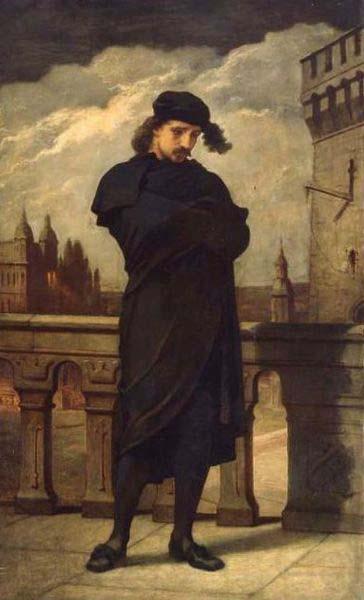 William Morris Hunt Portrait of Hamlet, France oil painting art